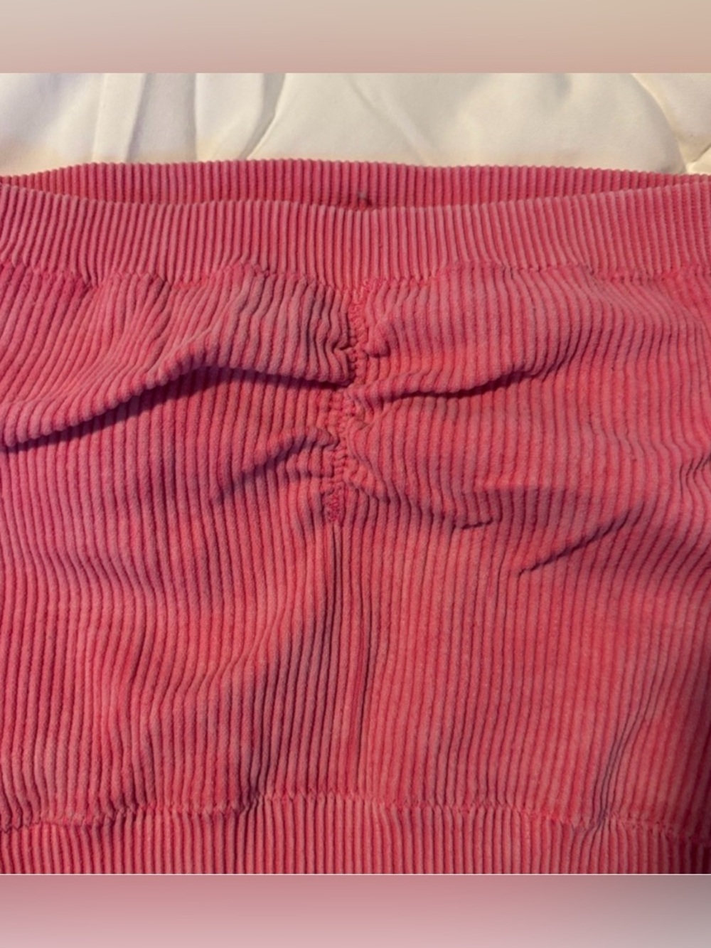 American Eagle Ribbed Raspberry Pink Tube top - Picture 3 of 4